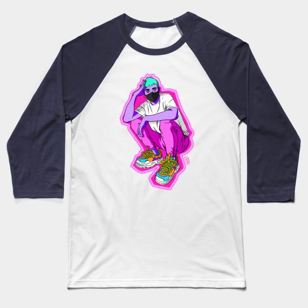 Covid style Baseball T-Shirt by Damm Cabrera